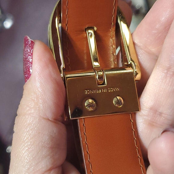 Louis Vuitton women's belt Ceinture Classic Epi brown leather size 85/34 (XS) - Picture 5 of 8